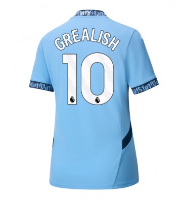 Manchester City Jack Grealish #10 Hjemmebanetrøje Dame 2024-25 Kort ærmer